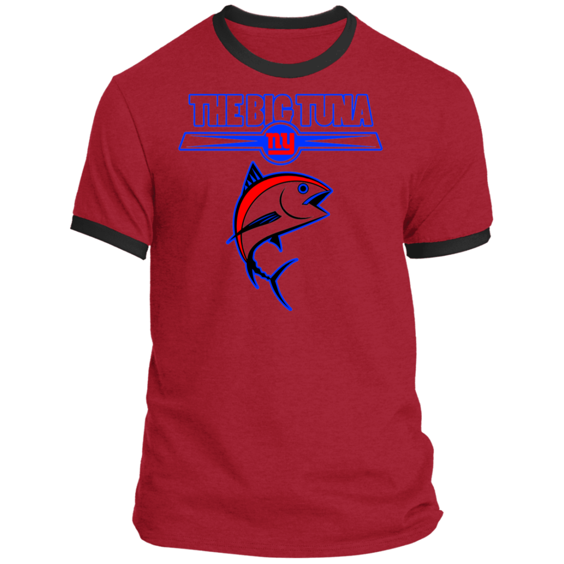 ArtichokeUSA Custom Design. The Big Tuna. Bill Parcell Tribute. NY Giants Fan Art. Ringer Tee