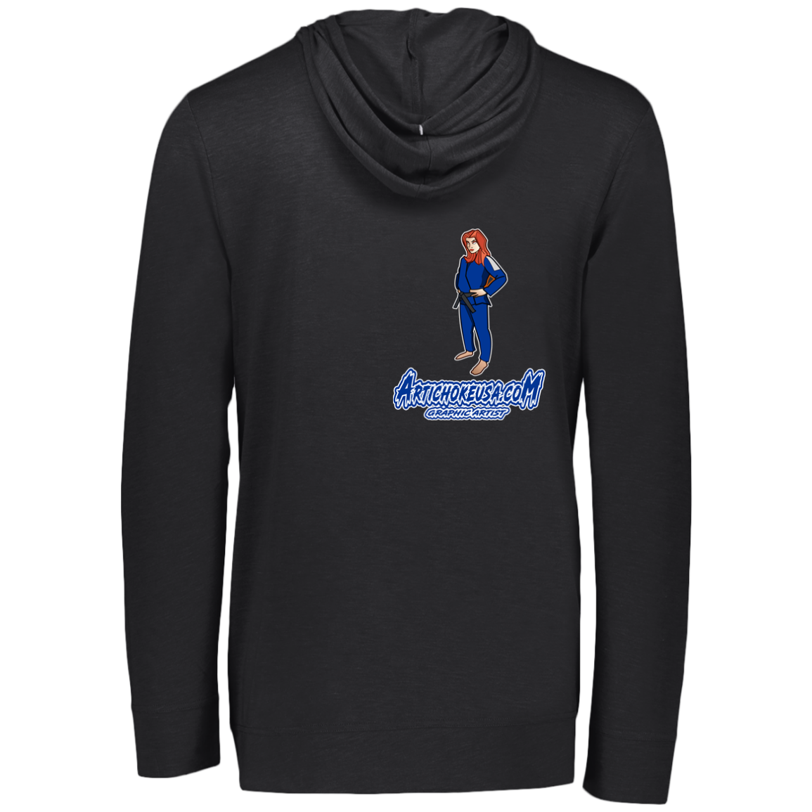 ArtichokeUSA Character and Font design. Let's Create Your Own Team Design Today. Amber. Eco Triblend T-Shirt Hoodie