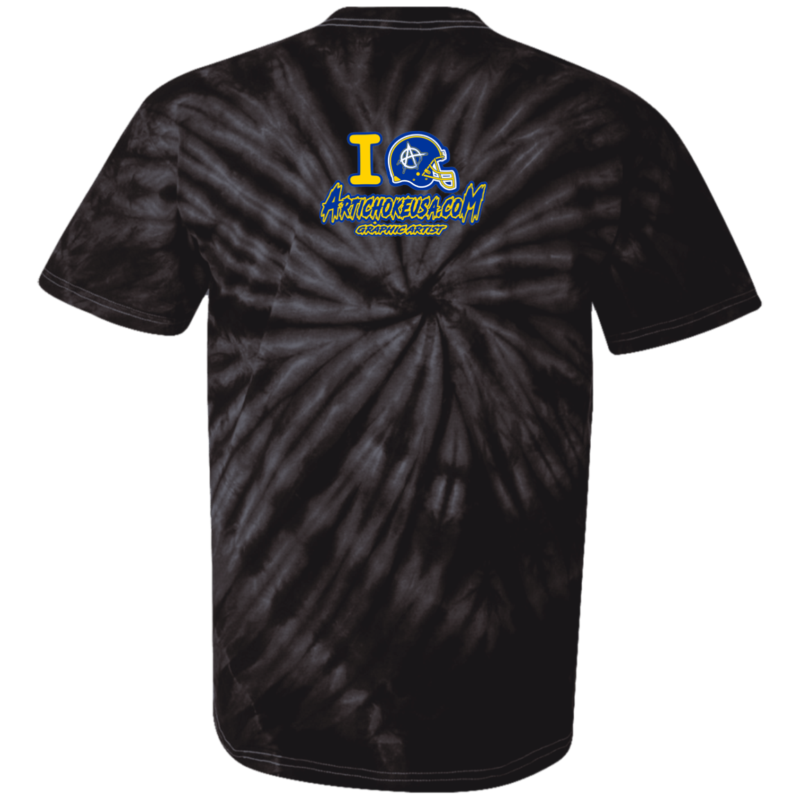 ArtichokeUSA Custom Design. Los Ramgeles. Fan Art. 100% Cotton Tie Dye T-Shirt
