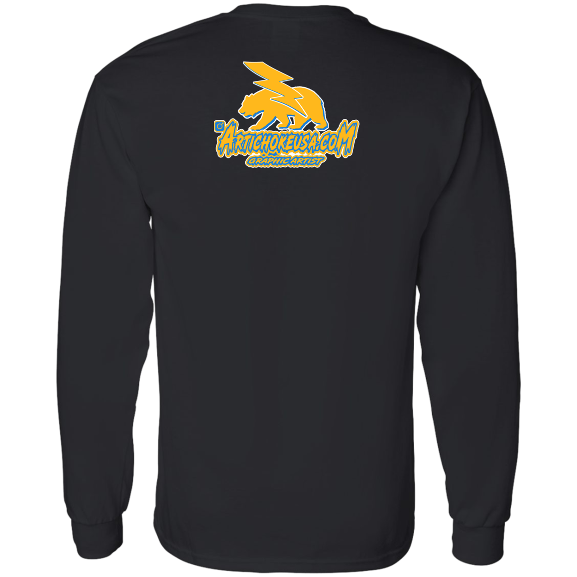 ArtichokeUSA Custom Design. Los Angeles Chargers Fan Art. LS T-Shirt 5.3 oz.