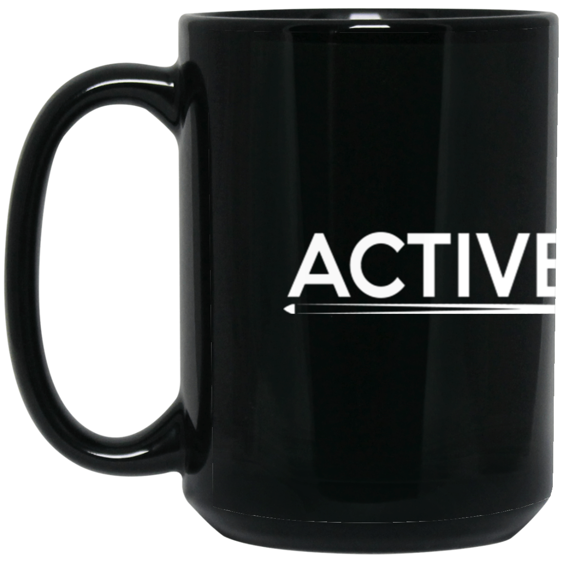The GHOATS Custom Design #1. Active Shooter. 15 oz. Black Mug