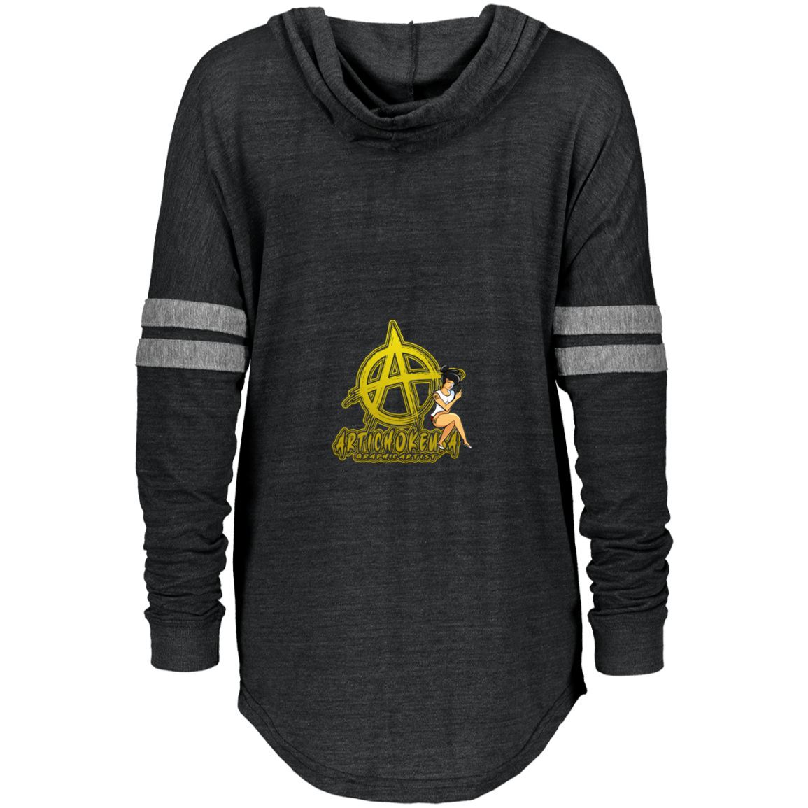 ArtichokeUSA Character and Font Design. Let’s Create Your Own Design Today. Betty. Ladies Low Key Pullover Hoodie
