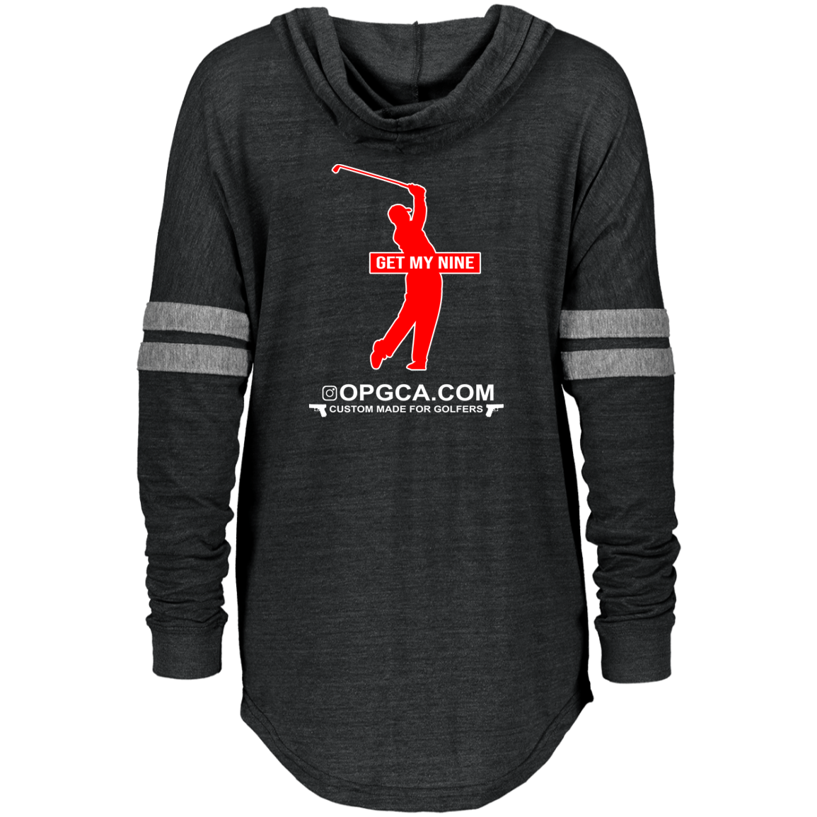 OPG Custom Design #16. Get My Nine. Male Version. Ladies Hooded Low Key Pullover