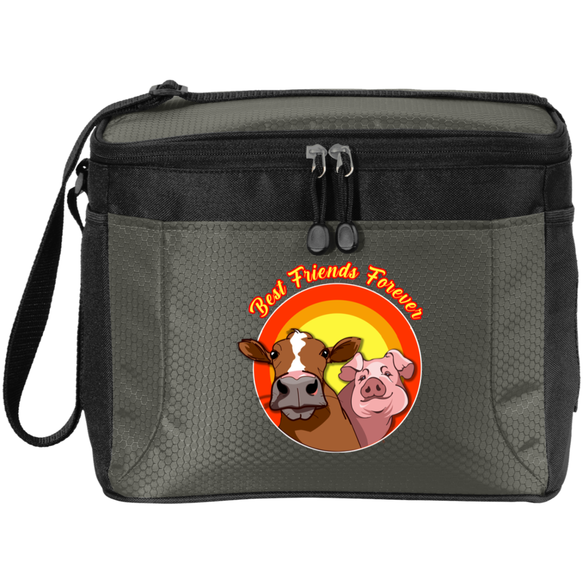 ArtichokeUSA Custom Design. Best Friends Forever. Bacon Cheese Burger. 12-Pack Cooler