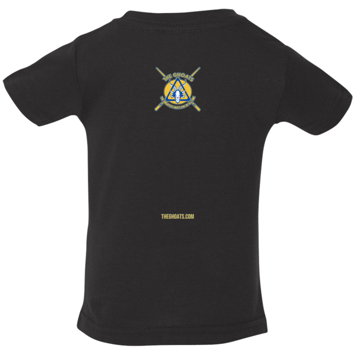 The GHOATS Custom Design. #12 GOLDEN STATE HUSTLERS. Infant Jersey T-Shirt