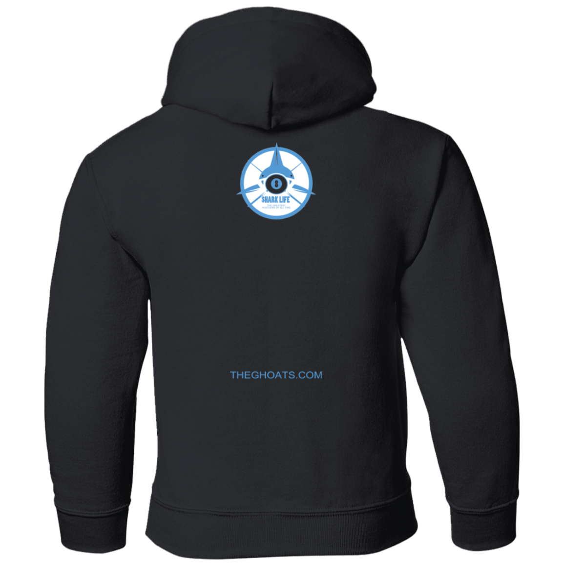 The GHOATS Custom Design. #32. Shark Week. Shark Life. Youth Pullover Hoodie