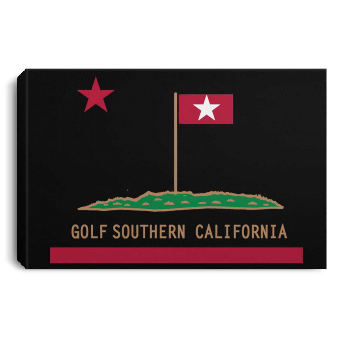 OPG Custom Design #8. Golf Southern California. All Year Long Baby!! Landscape Canvas .75in Frame