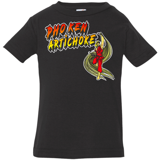 ArtichokeUSA Custom Design. Pho Ken Artichoke. Street Fighter Parody. Gaming. Infant Jersey T-Shirt