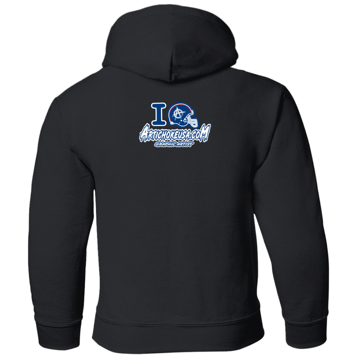 ArtichokeUSA Custom Design. I Helmet NY. Fan Art. Youth Pullover Hoodie