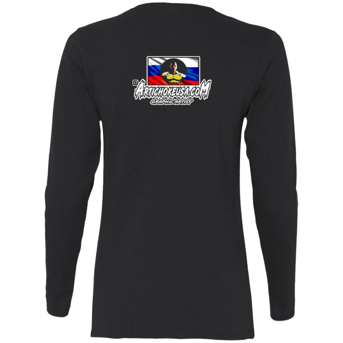 ArtichokeUSA Custom Design. One Punch Fedor. Fedor Emelianenko/One Punch Man Fan Art. Ladies' Cotton LS T-Shirt