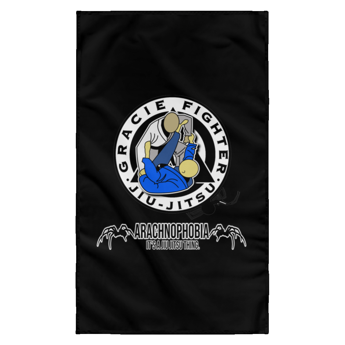 Artichoke Fight Gear Custom Design #1. Arachnophobia. It's A Jiu Jitsu Thing. Spider Guard. BJJ. Sublimated Wall Flag
