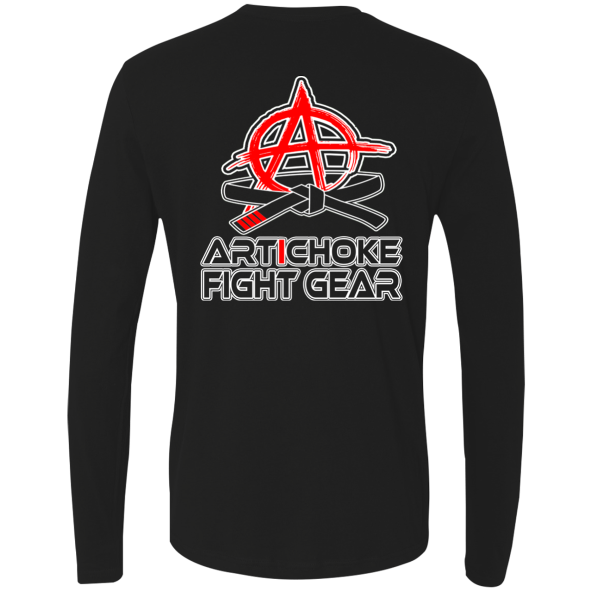 Artichoke Fight Gear Custom Design #10. Brutality. Mortal Kombat Parody. MMA. Men's 100% combed ring-spun cotton long sleeve