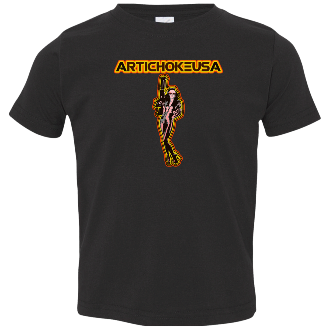 ArtichokeUSA Character and Font design. Let's Create Your Own Team Design Today. Mary Boom Boom. Toddler Jersey T-Shirt