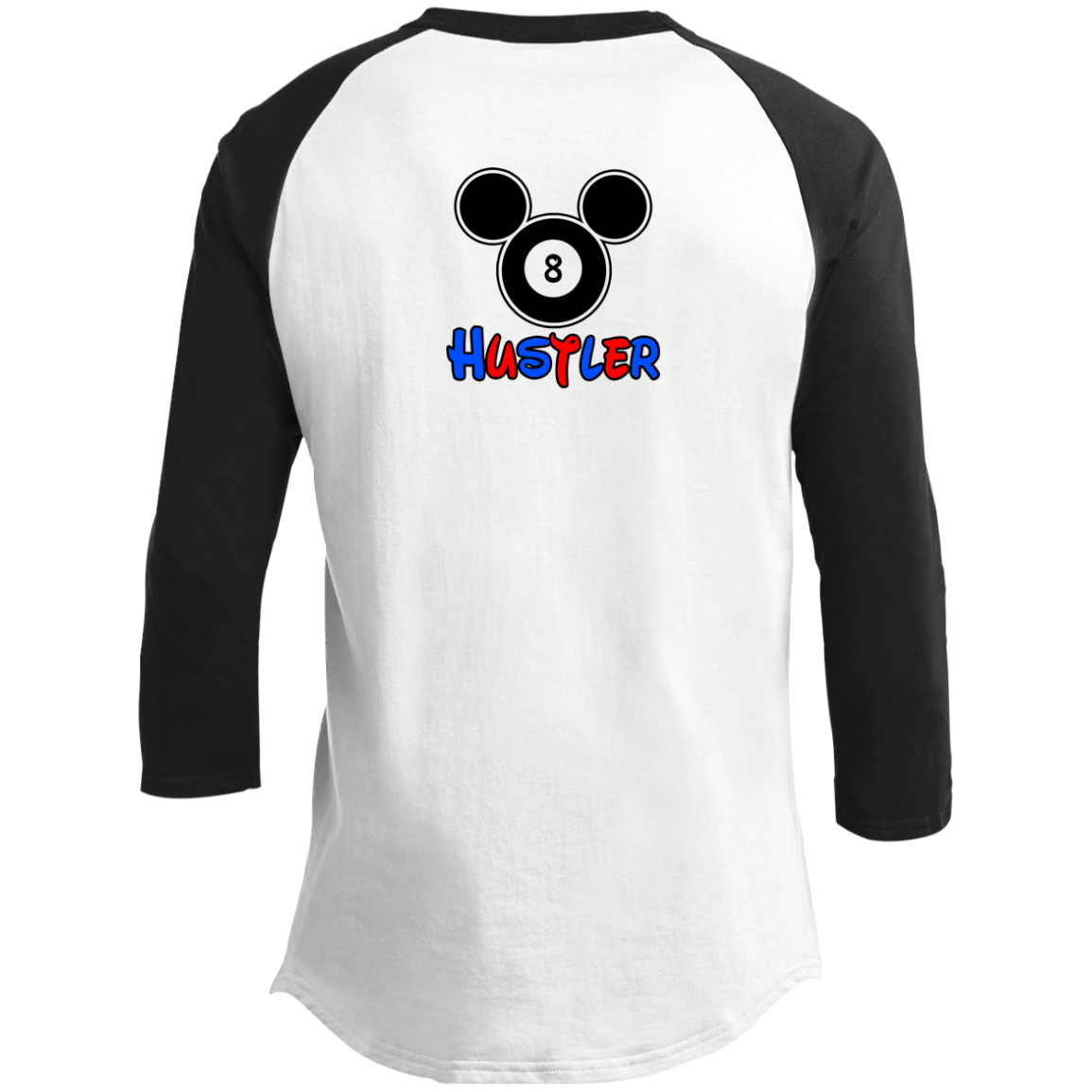 The GHOATS Custom Design. #18 Hustler Fan Art. Youth 3/4 Raglan Sleeve Shirt