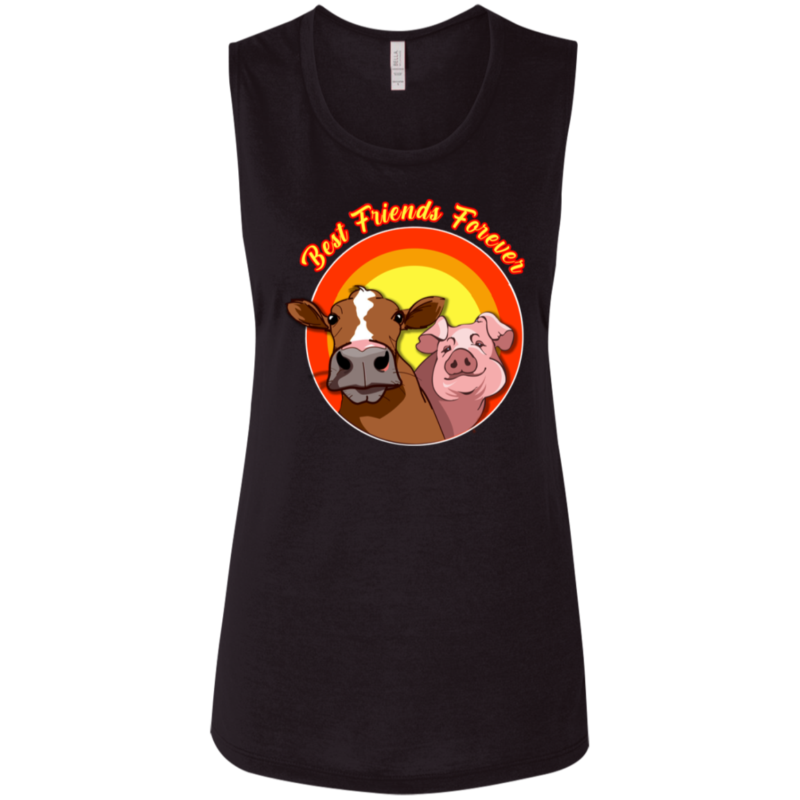 ArtichokeUSA Custom Design. Best Friends Forever. Bacon Cheese Burger. Ladies' Flowy Muscle Tank