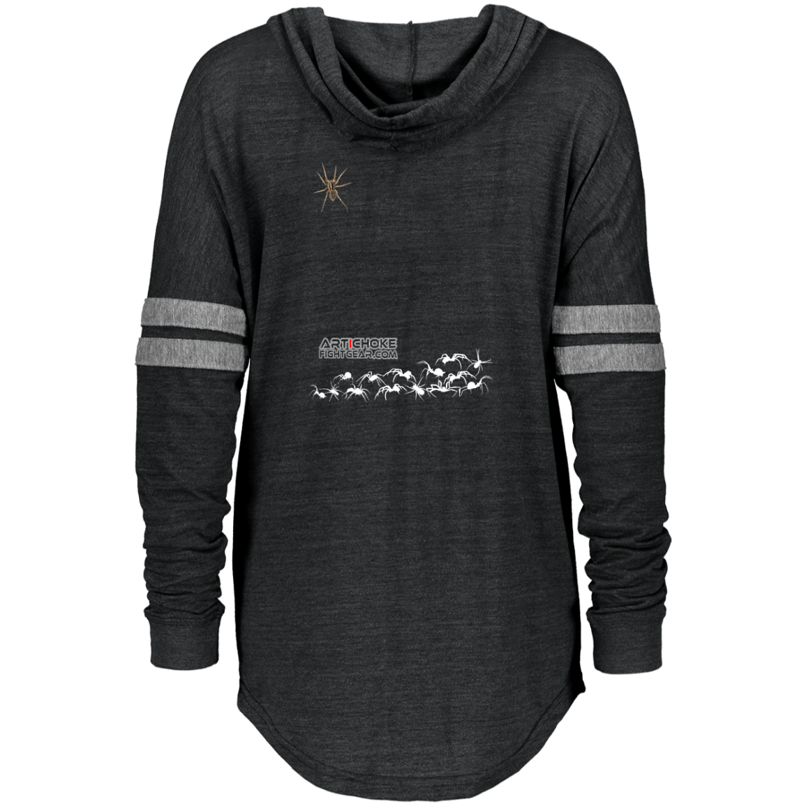 Artichoke Fight Gear Custom Design #1. Arachnophobia: Fear of Spiders. Spider Guard. It's a Jiu Jitsu Thing. Ladies Hooded Low Key Pullover