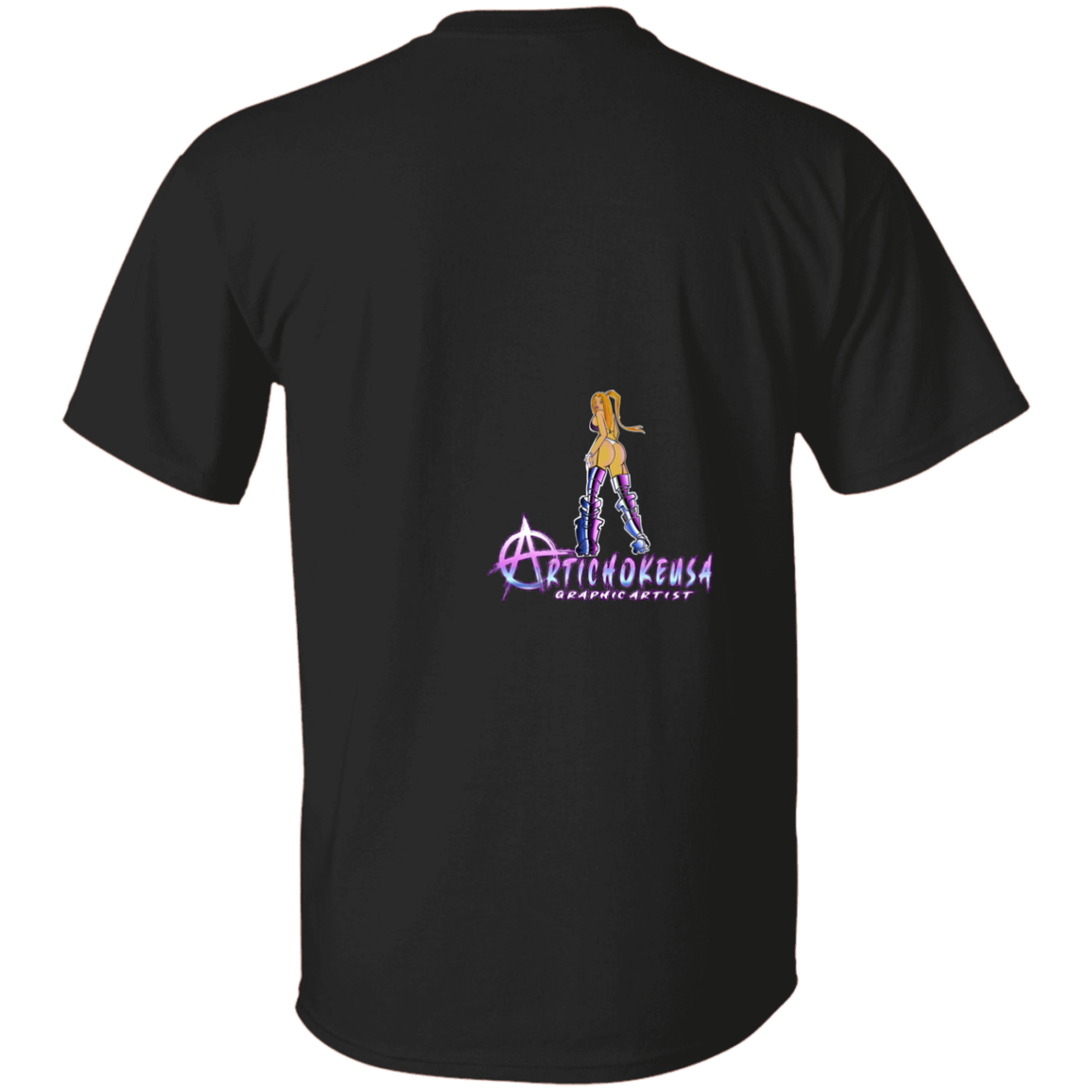 ArtichokeUSA Character and Font design. Let's Create Your Own Team Design Today. Dama de Croma. Youth 5.3 oz 100% Cotton T-Shirt