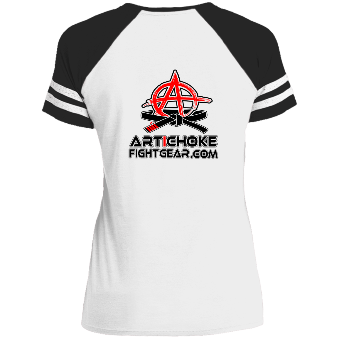 Artichoke Fight Gear Custom Design #12. Keep Calm and Shrimp Out. Ladies' Game V-Neck T-Shirt