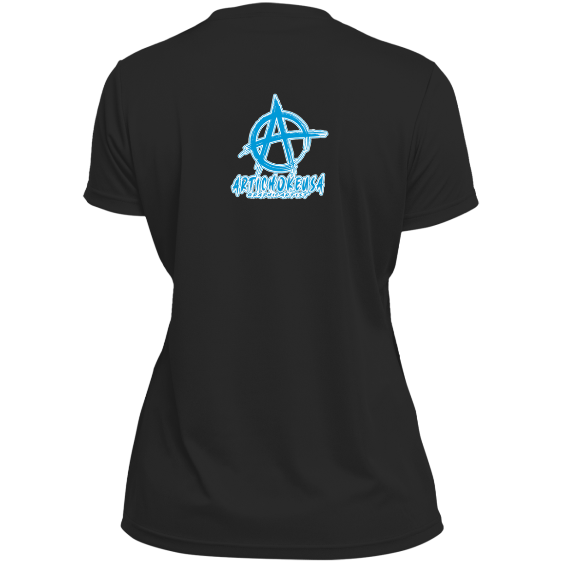 ArtichokeUSA Custom Design. Don't Eat Cookies And Spend Cache! Delete Them! Cookie Monster and Richie Rich Fan Art/Parody. Ladies’ Moisture-Wicking V-Neck Tee