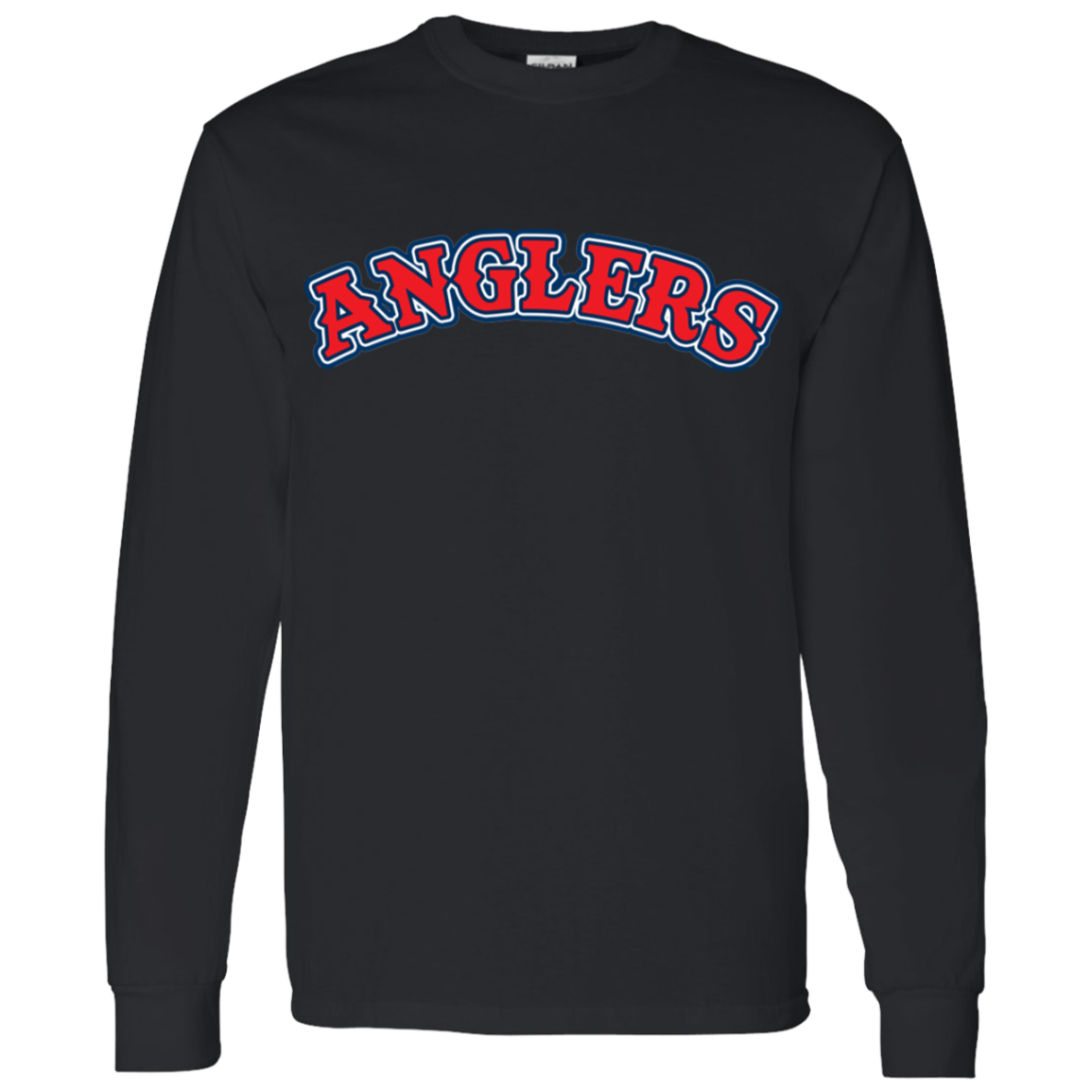 ArtichokeUSA Custom Design. Anglers. Southern California Sports Fishing. Los Angeles Angels Parody. LS T-Shirt 5.3 oz.