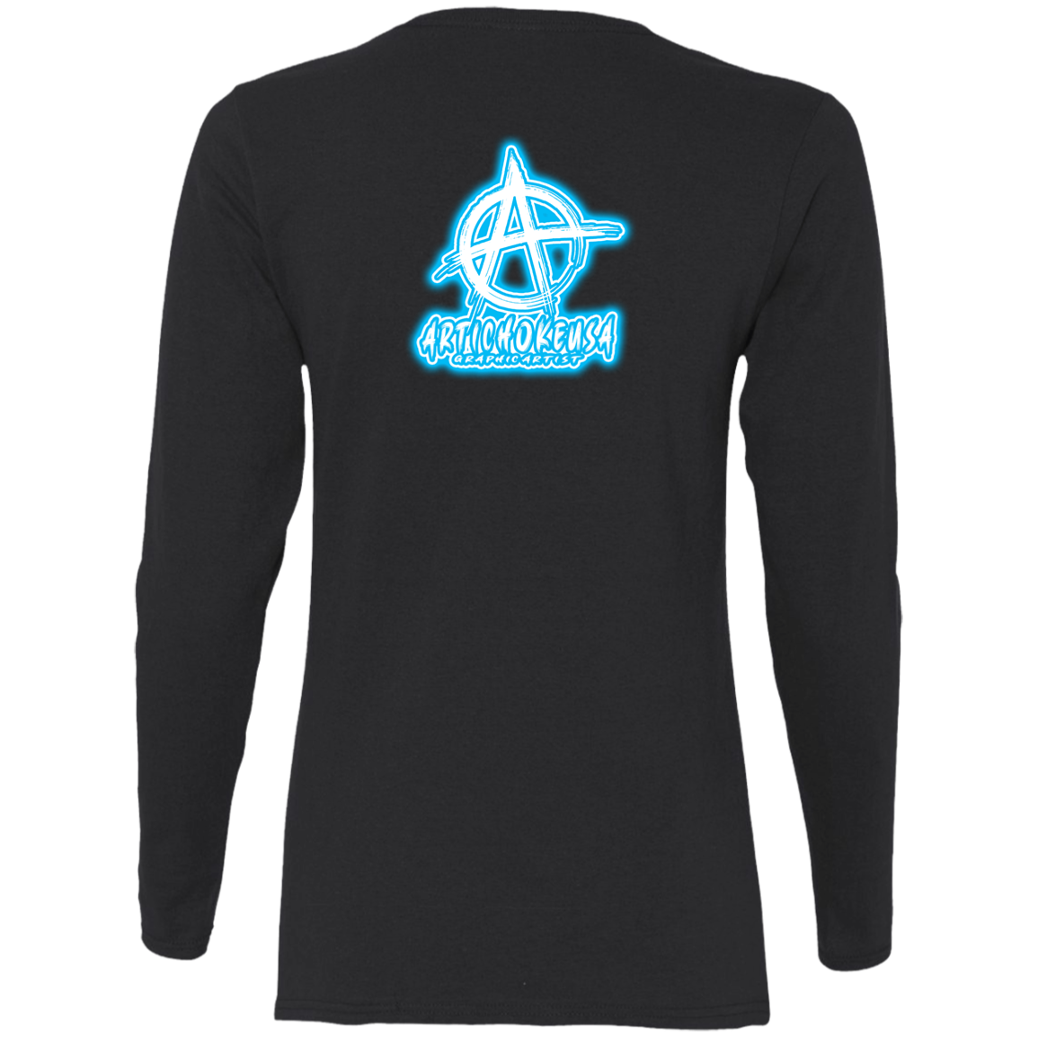 Ladies' 100% Cotton Long Sleeve T-Shirt