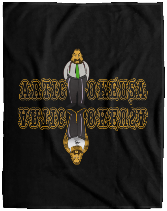 ArtichokeUSA Custom Design. Façade: (Noun) A false appearance that makes someone or something seem more pleasant or better than they really are. Fleece Blanket - 60x80