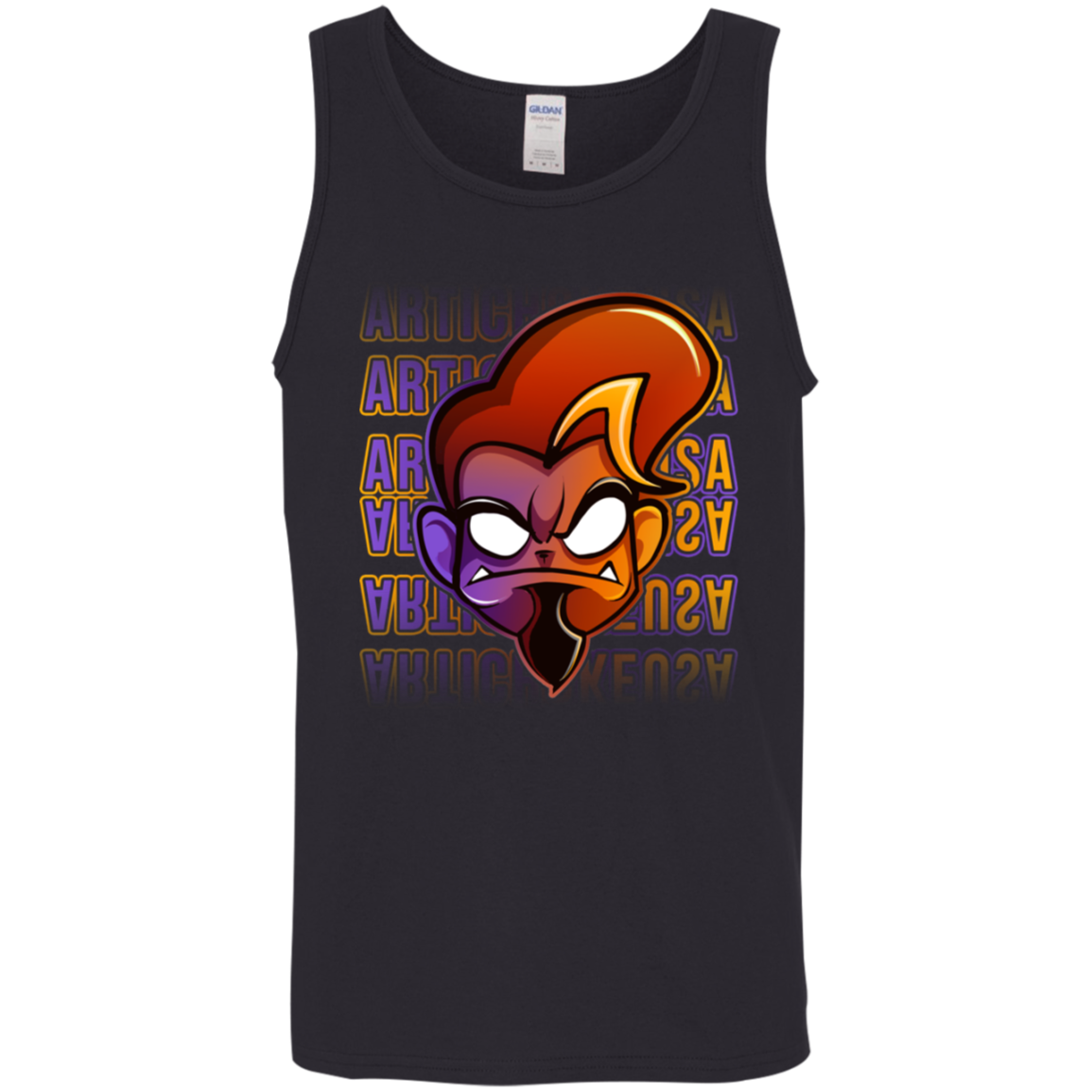 ArtichokeUSA Character and Font design.  Let's Create Your Own Team Design Today. Arthur. 100% Cotton Jersey Knit Top