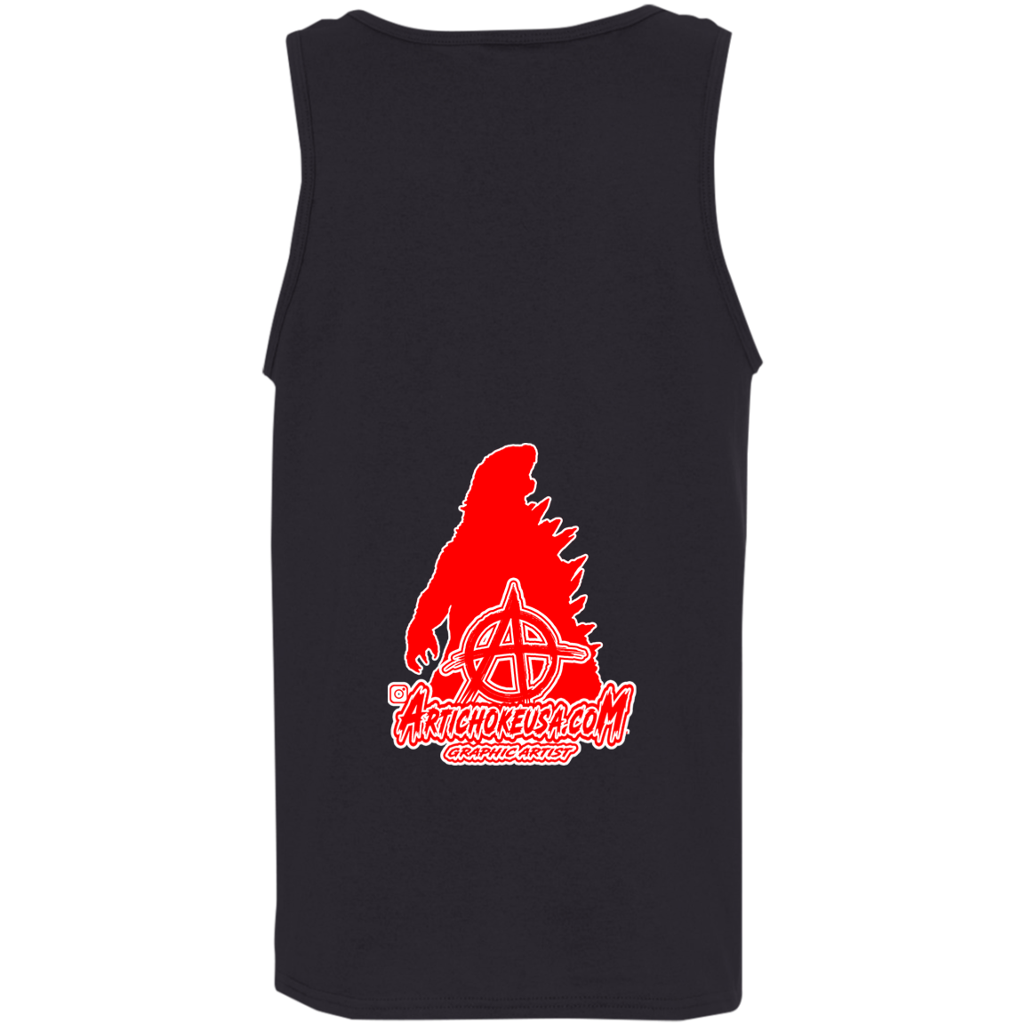 ArtichokeUSA Custom Design. Godzilla. Long Live the King. (1954 to 2019. 65 Years! Fan Art. Cotton Tank Top 5.3 oz.
