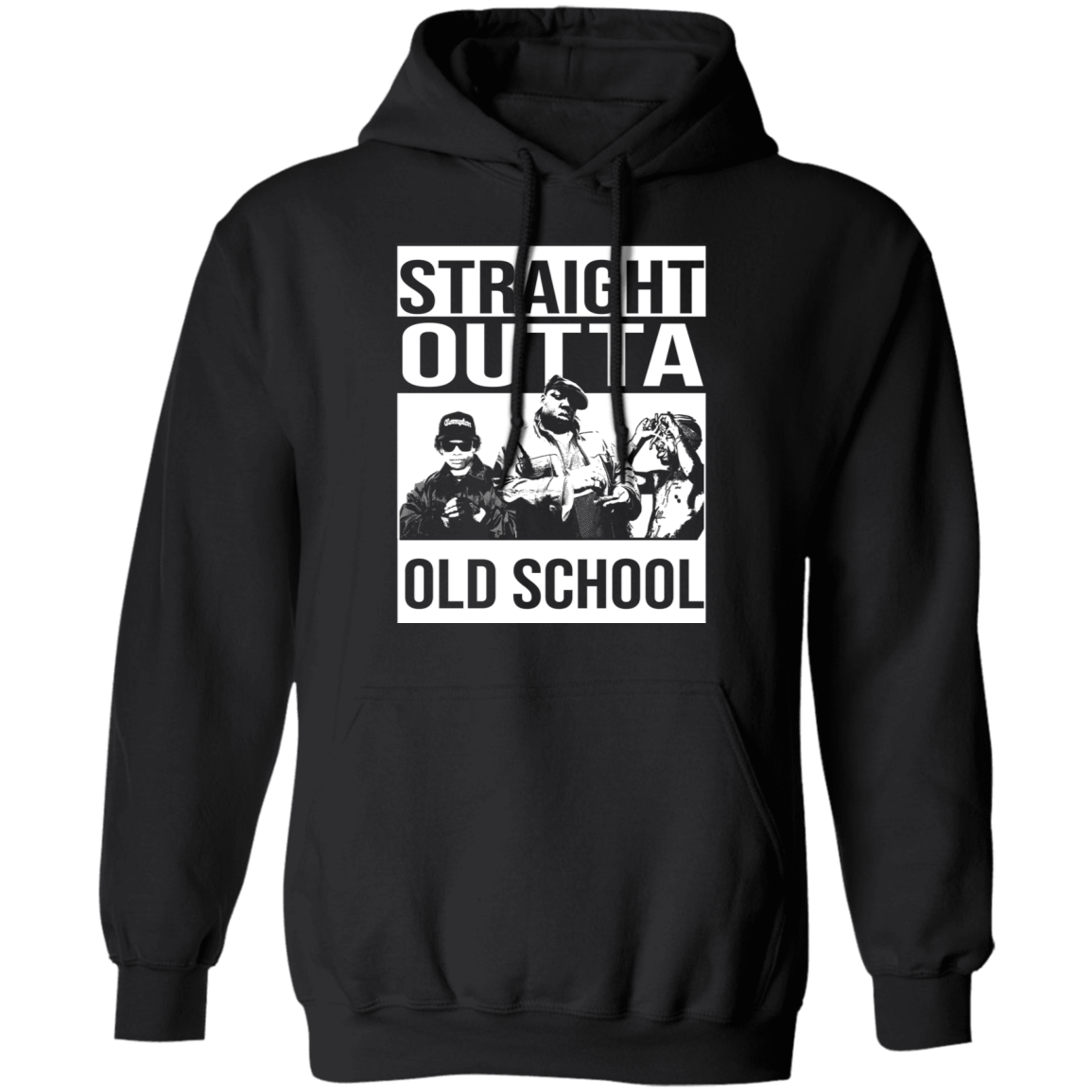 ArtichokeUSA Custom Design. Straight Outta Old School. The GOATs of Rap. Fan Art. Pullover Hoodie