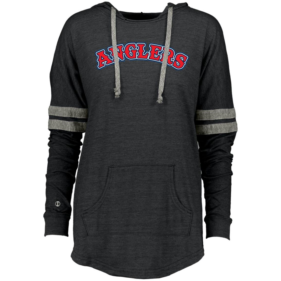 ArtichokeUSA Custom Design. Anglers. Southern California Sports Fishing. Los Angeles Angels Parody. Ladies Hooded Low Key Pullover