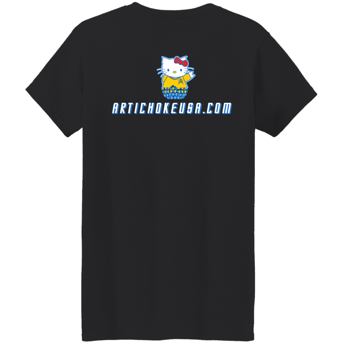 ArtichokeUSA Custom Design. Beam Me Up Kitty. Fan Art / Parody. Ladies' 5.3 oz. T-Shirt