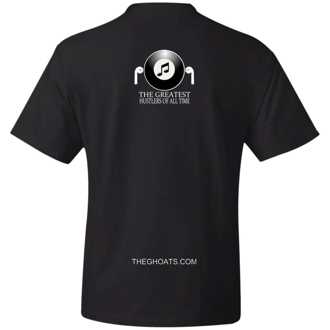 The GHOATS Custom Design. #19 Pool & Music. Heavy Cotton T-Shirt