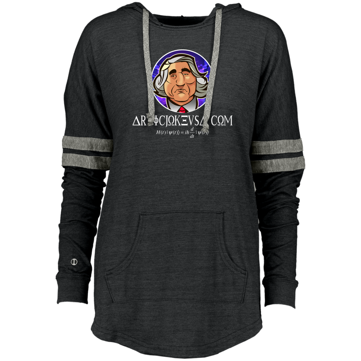 ArtichokeUSA Custom Design. Michio Kaku Fan Art. Ladies' Hooded Low Key Pullover