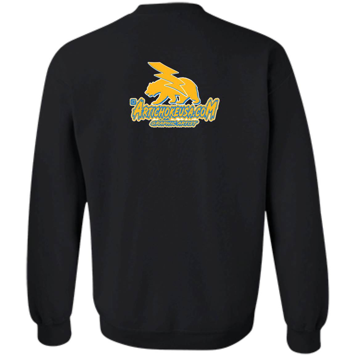 ArtichokeUSA Custom Design. Los Angeles Chargers Fan Art. Crewneck Pullover Sweatshirt