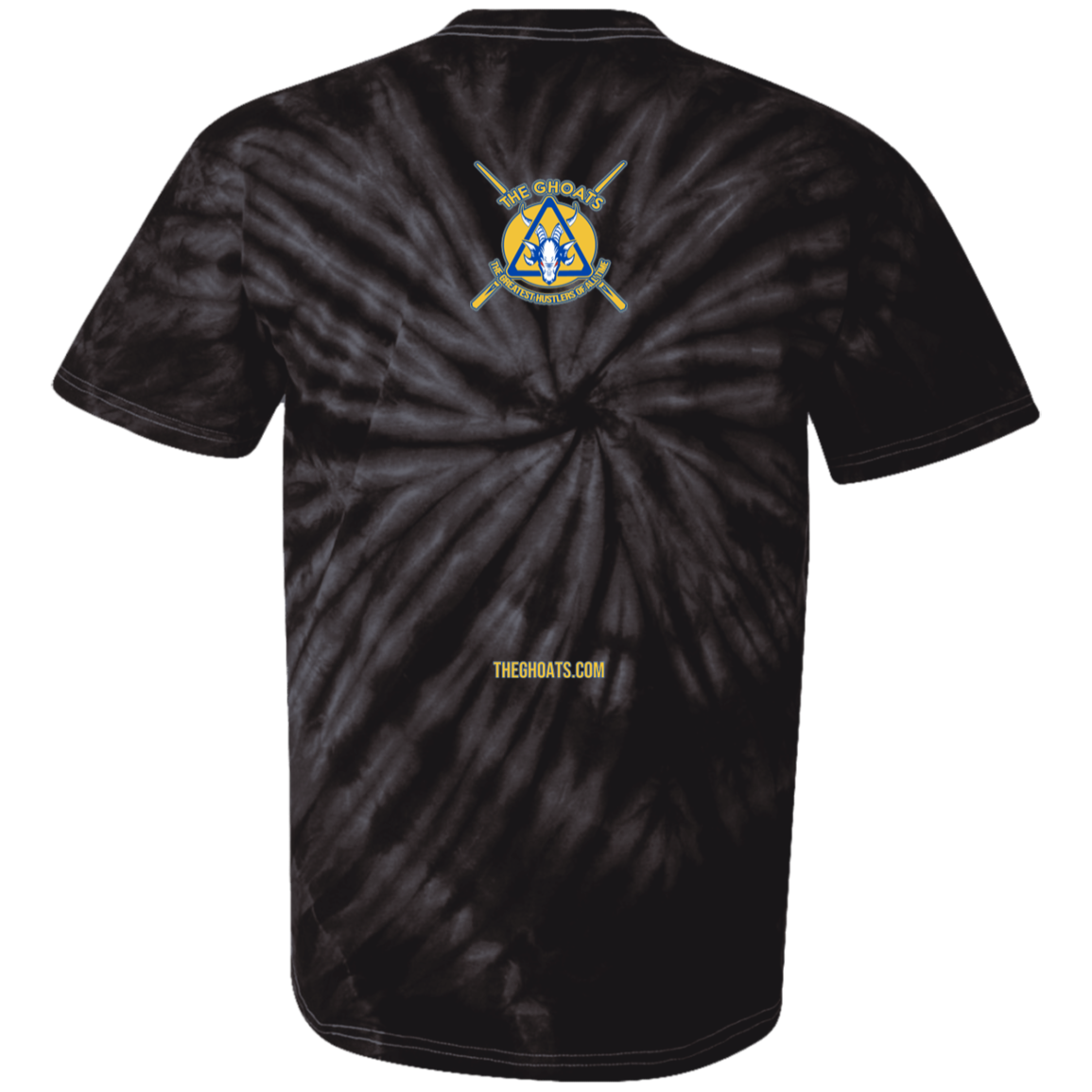 The GHOATS Custom Design. #12 GOLDEN STATE HUSTLERS. Youth Tie Dye T-Shirt