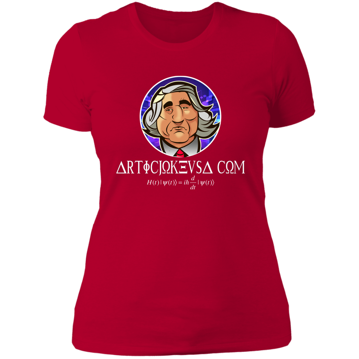 ArtichokeUSA Custom Design. Michio Kaku Fan Art. Ladies' Boyfriend T-Shirt