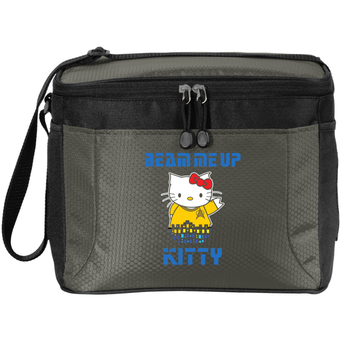 ArtichokeUSA Custom Design. Beam Me Up Kitty. Fan Art / Parody. 12-Pack Cooler