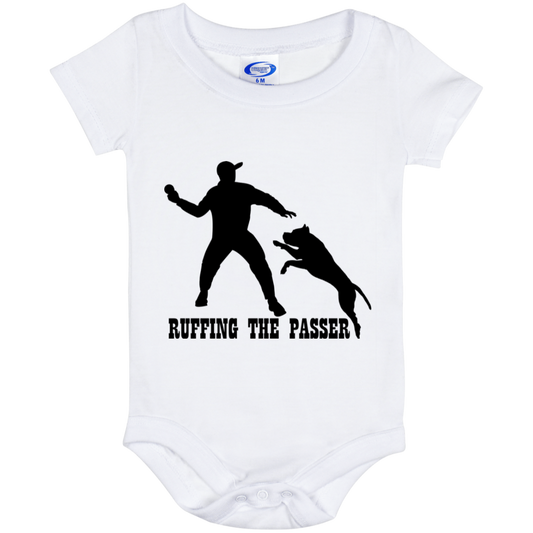 ArtichokeUSA Custom Design. Ruffing the Passer. Pitbull Edition. Male Version. Baby Onesie 6 Month