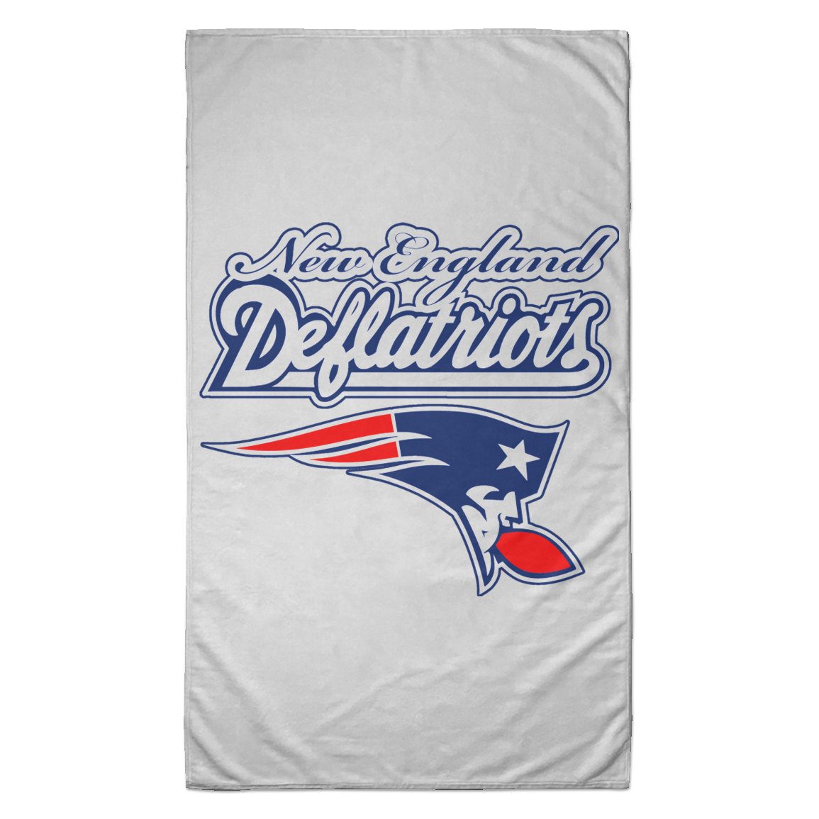 ArtichokeUSA Custom Design. New England Deflatriots. New England Patriots Parody. Towel - 35x60