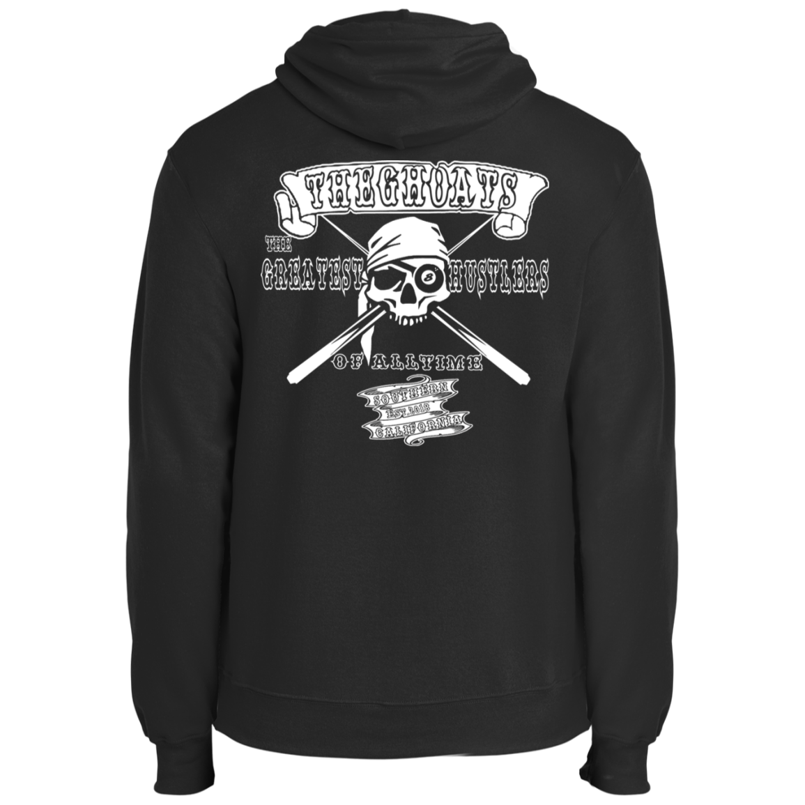 The GHOATS Custom Design. #4 Motorcycle Club Style. Ver 2/2. Fleece Pullover Hoodie