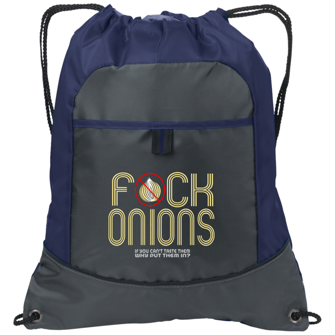 ArtichokeUSA Custom Design. Fuck Onions. Pocket Cinch Pack