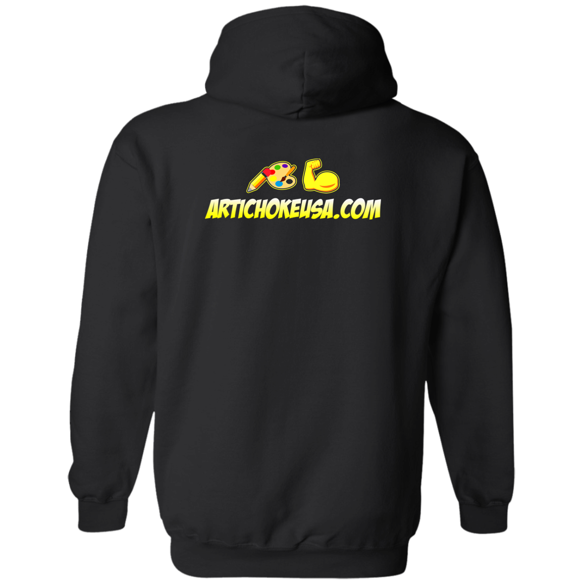 ArtichokeUSA Custom Design. Art Strong. Zip Up Hooded Sweatshirt