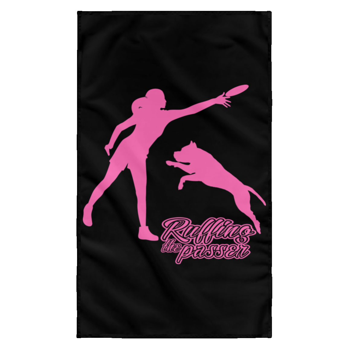 ArtichokeUSA Custom Design. Ruffing the Passer. Pitbull Edition. Female Version. Wall Flag