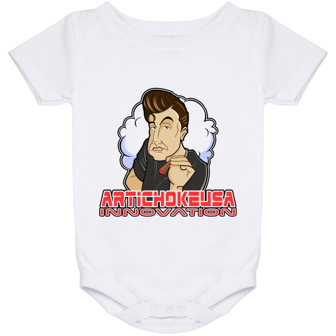 ArtichokeUSA Custom Design. Innovation. Elon Musk Parody Fan Art. Baby Onesie 24 Month