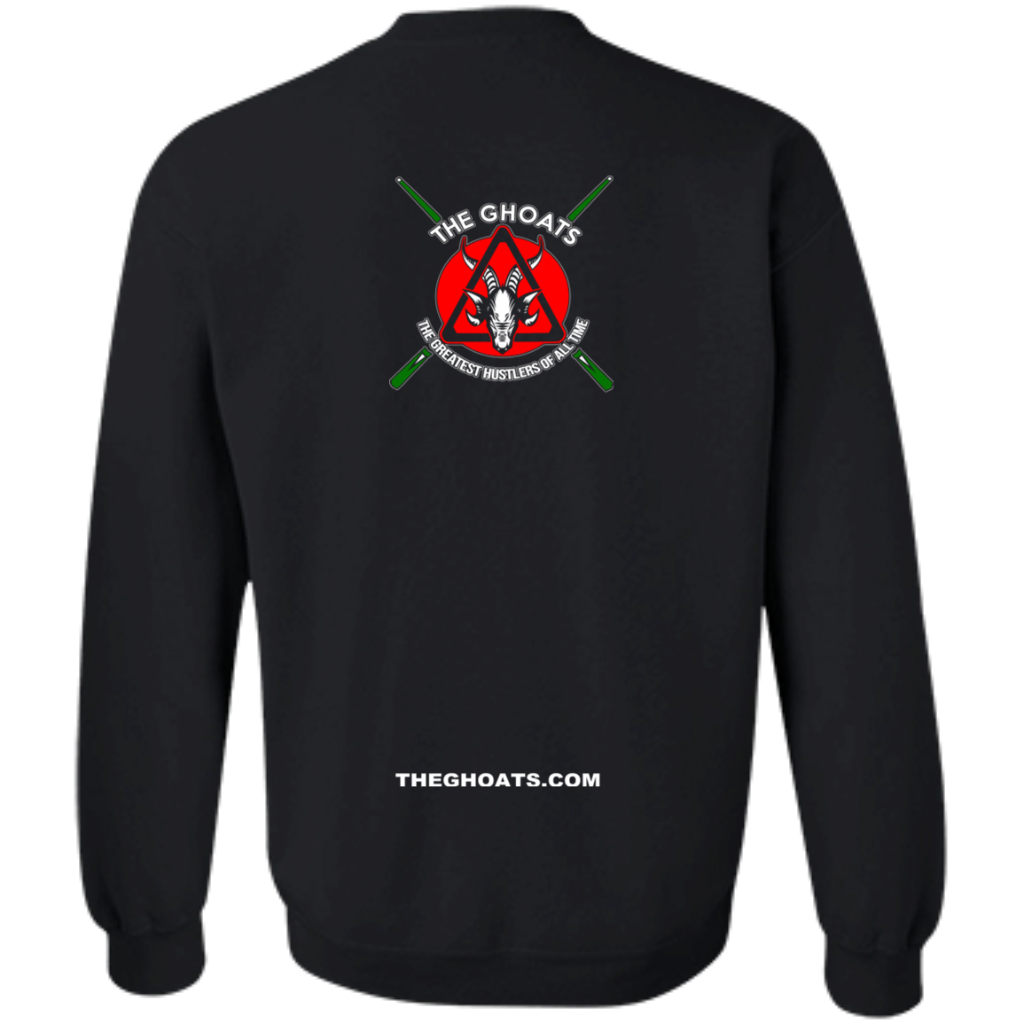 The GHOATS Custom Design #21. No Mames Billar. (Spanish Translation: You've got to be kidding. Pool). Crewneck Pullover Sweatshirt