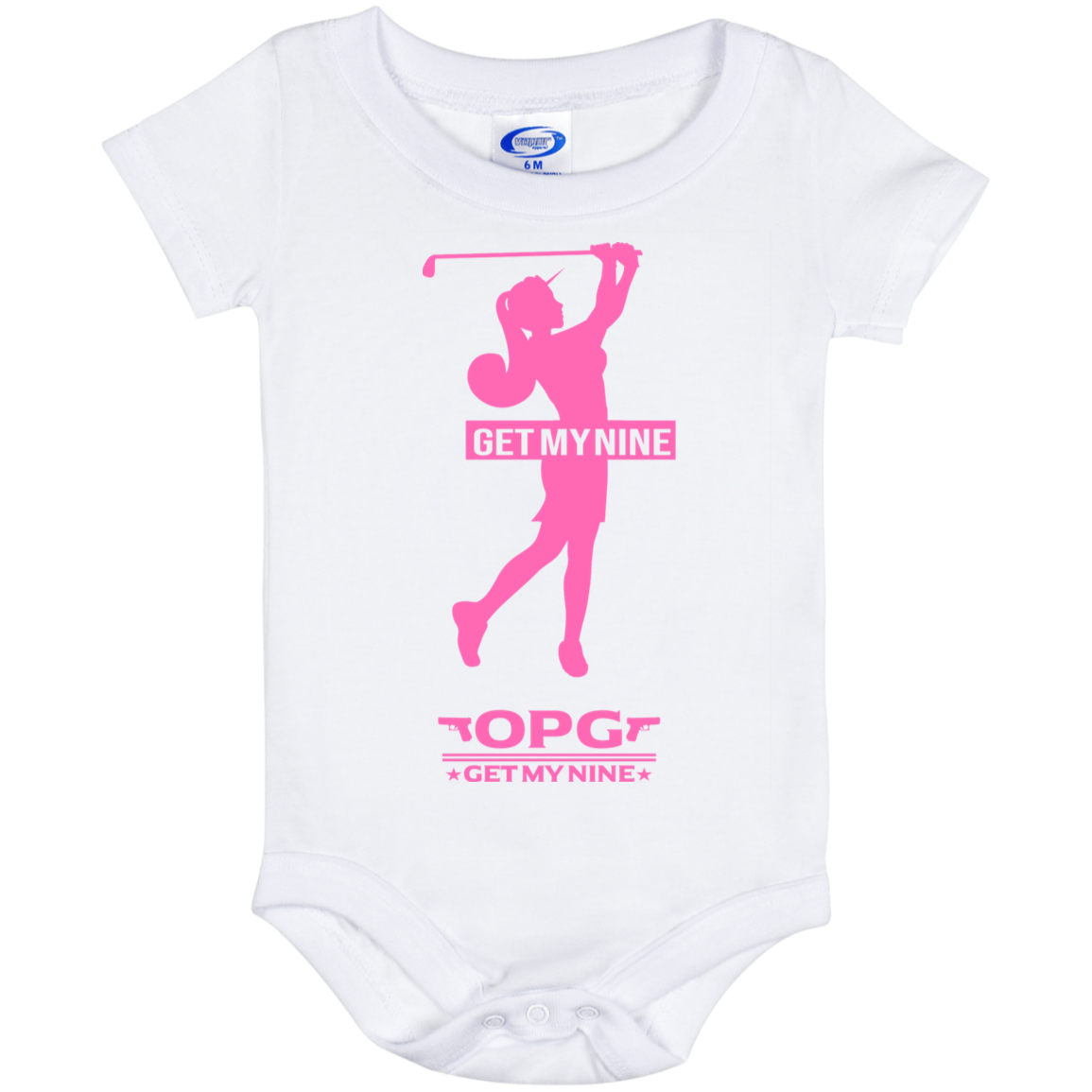 OPG Custom Design #16. Get My Nine. Baby Onesie 6 Month
