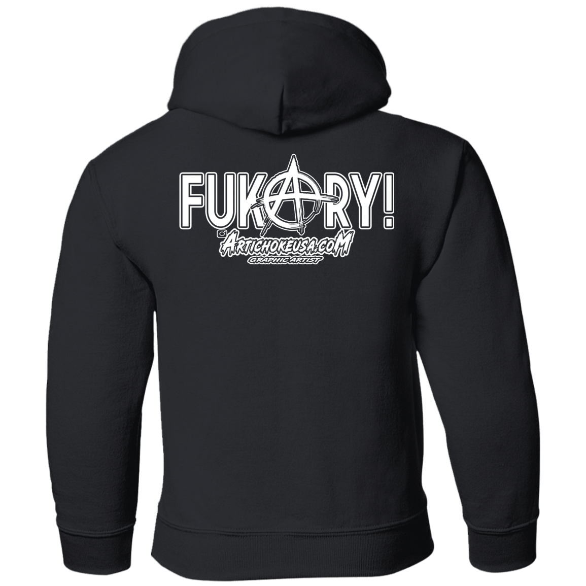ArtichokeUSA Custom Design. FUKCERY. The New Bullshit. Youth Pullover Hoodie