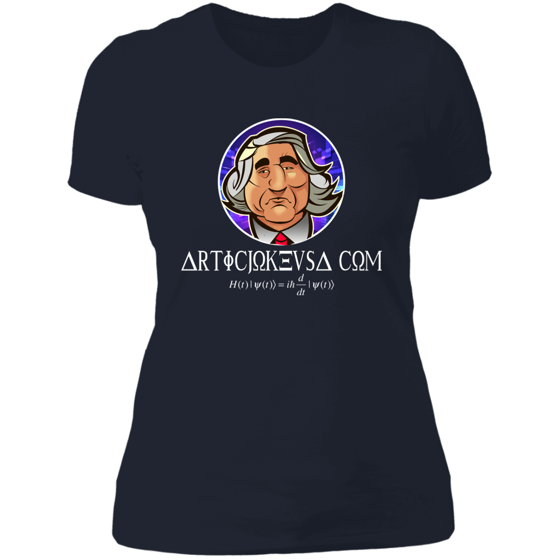 ArtichokeUSA Custom Design. Michio Kaku Fan Art. Ladies' Boyfriend T-Shirt