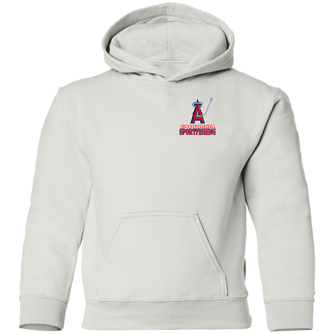 ArtichokeUSA Custom Design. Anglers. Southern California Sports Fishing. Los Angeles Angels Parody. Youth Pullover Hoodie