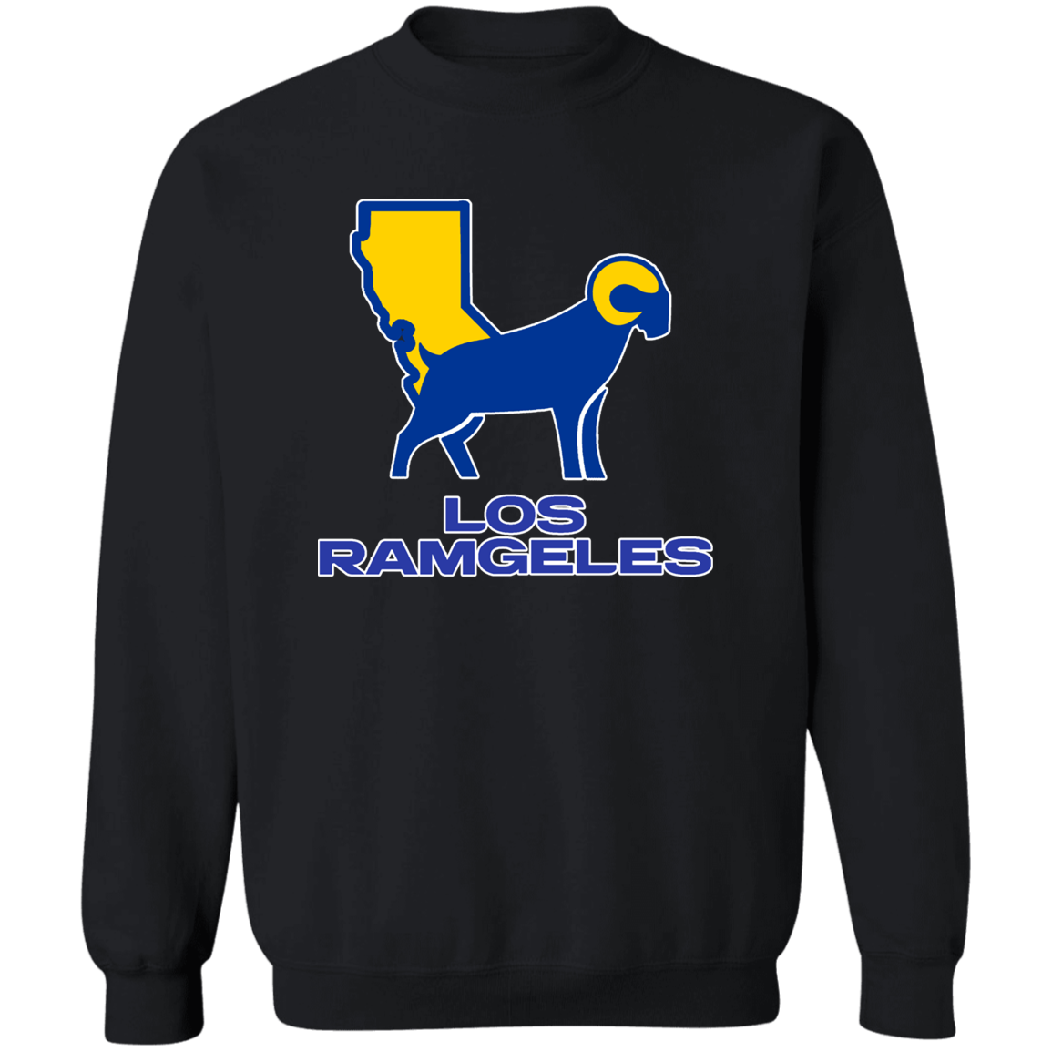 ArtichokeUSA Custom Design. Los Ramgeles. Fan Art. Crewneck Pullover Sweatshirt